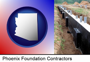 a concrete foundation in Phoenix, AZ
