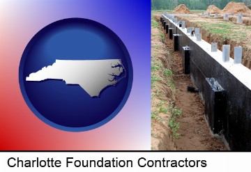 a concrete foundation in Charlotte, NC